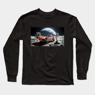 67 Corvette on the Moon Long Sleeve T-Shirt